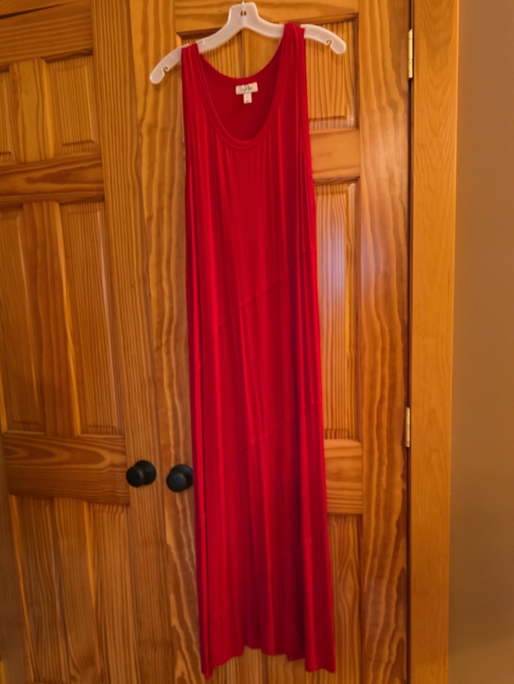 Style & Co. Red Sleeveless Maxi Dress